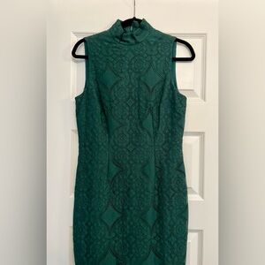 Elegant knee length Green “Lace-like” Dress
